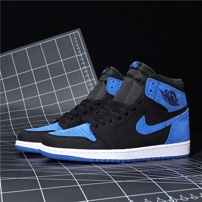 Women's Running Weapon Air Jordan 1 High Top Blue/Black Shoes 0338 Women's Running Weapon Air Jordan 1 High Top Blue/Black Shoes 0338